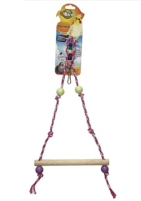 BRINQ PASSARO BALANCO CORDA
