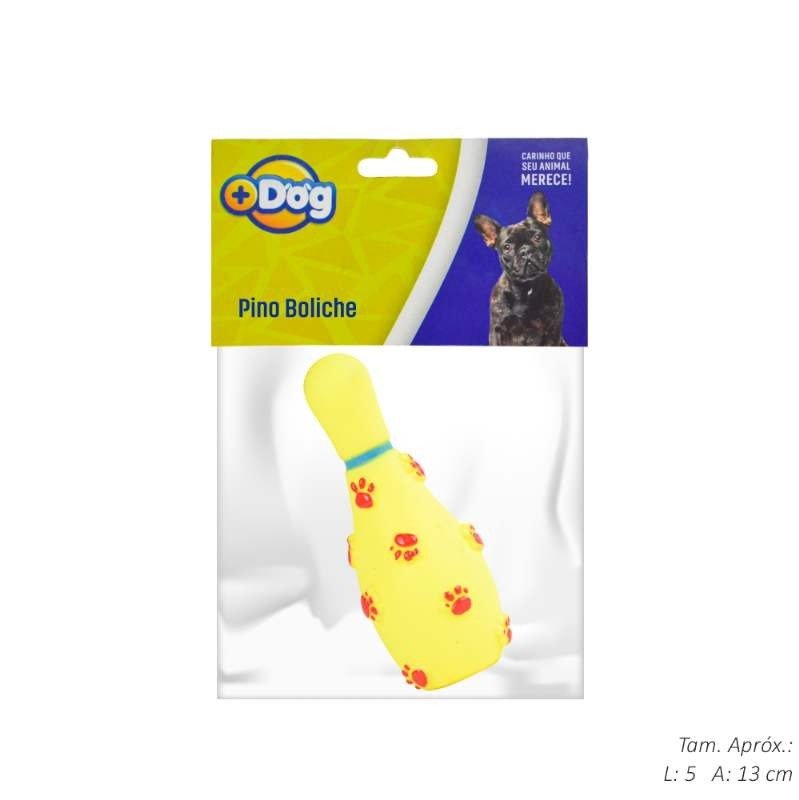 BRINQ VINIL PINO BOLICHE 13CM