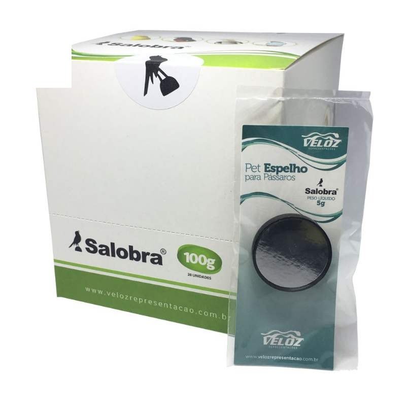 ESPELHO PET PARA PASSAROS C/20