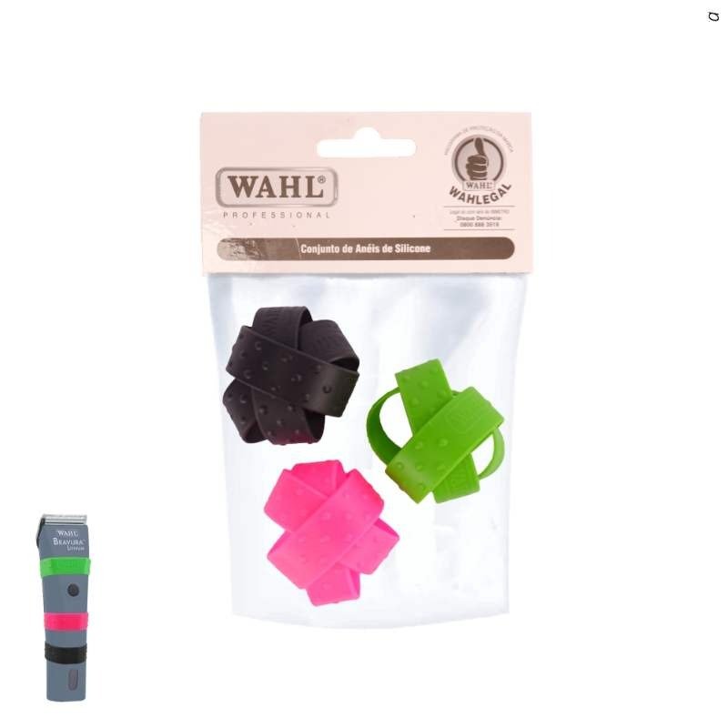 CONJUNTO DE ANEIS DE SILICONE C/9 WAHL