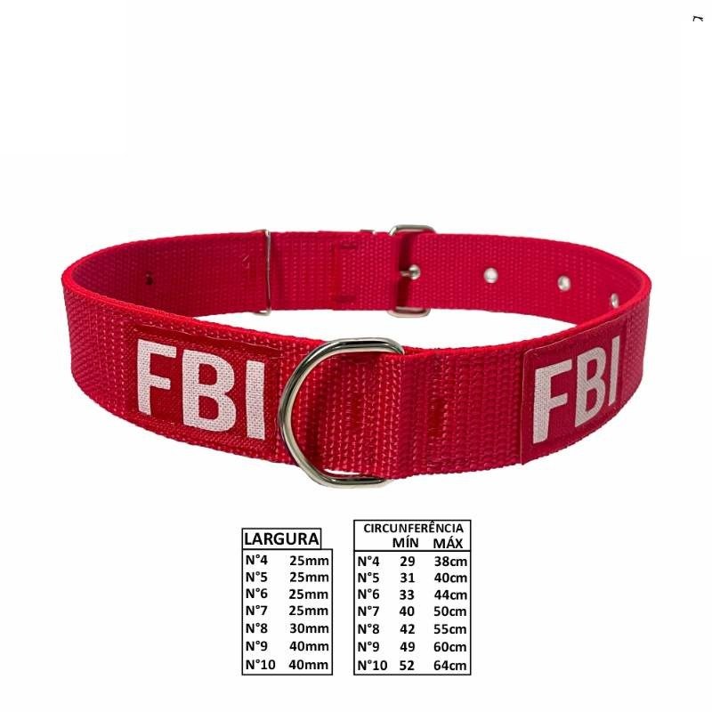 Coleira Gd Porte Fbi