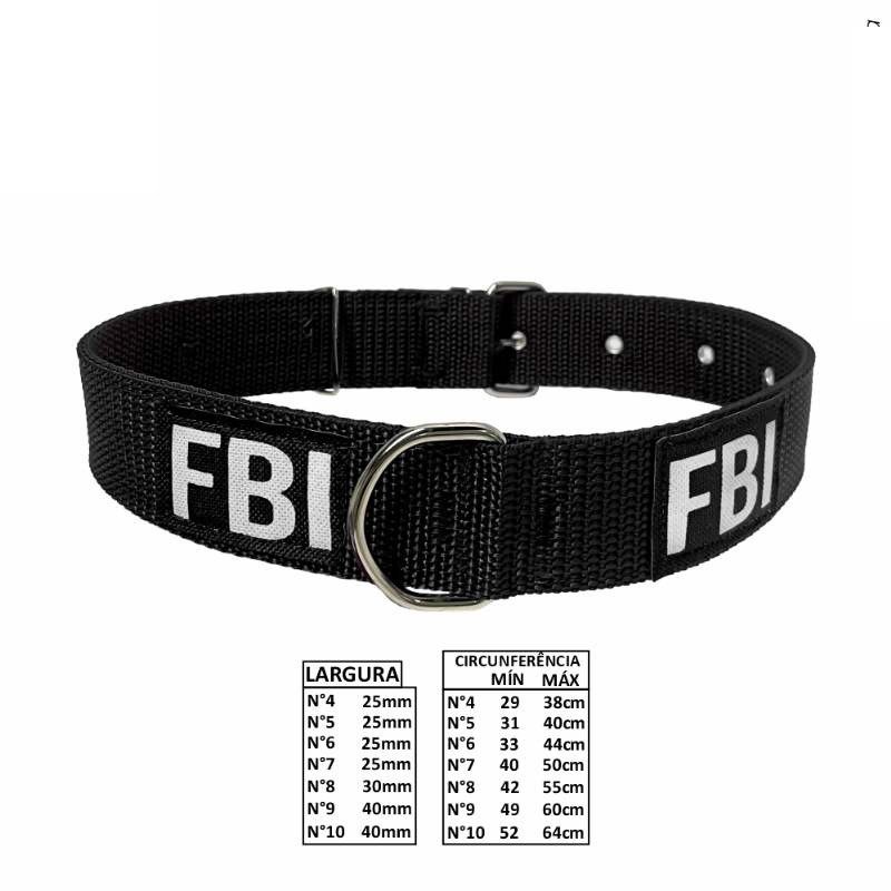 Coleira Gd Porte Fbi N.10