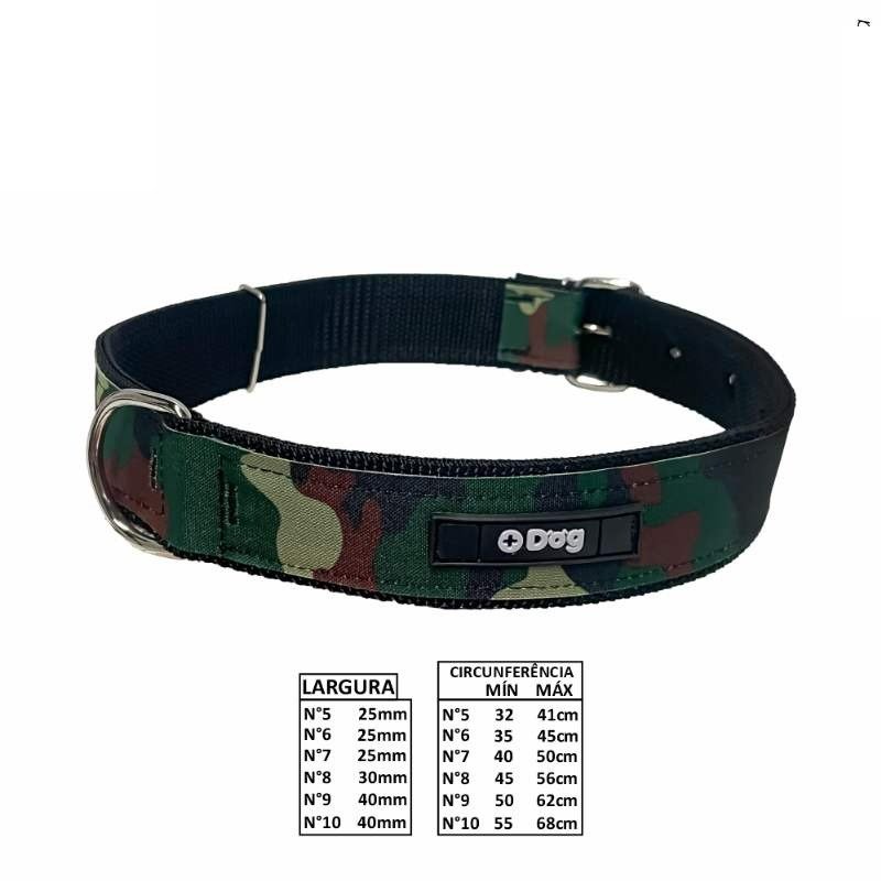 Coleira Gd Porte Camuflada
