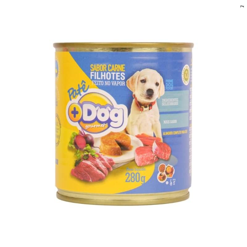 Pate Mais Dog Filhote Carne 12X280G