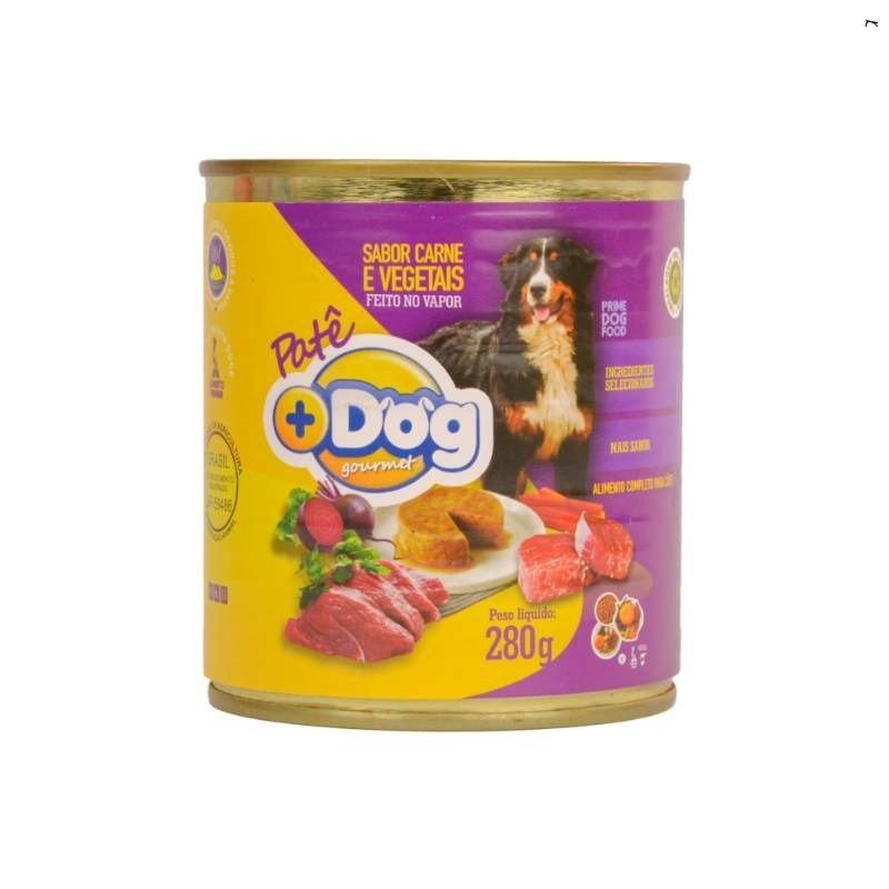 Pate Mais Dog Carne E Vegetais 12X280G