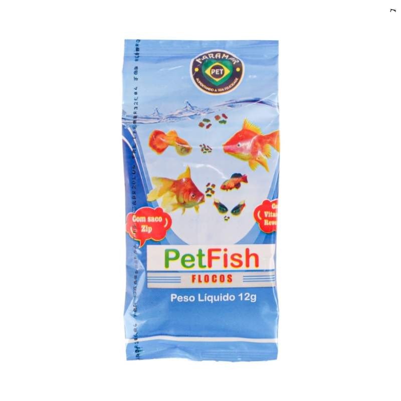 Racao Flocos Pet Fish 30X12Gr