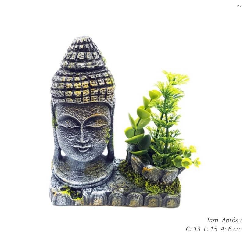 ENFEITE AQUARIO CABECA DE BUDA