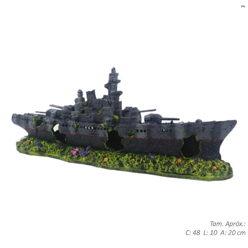 ENFEITE AQUARIO FRAGATA PEQUENA