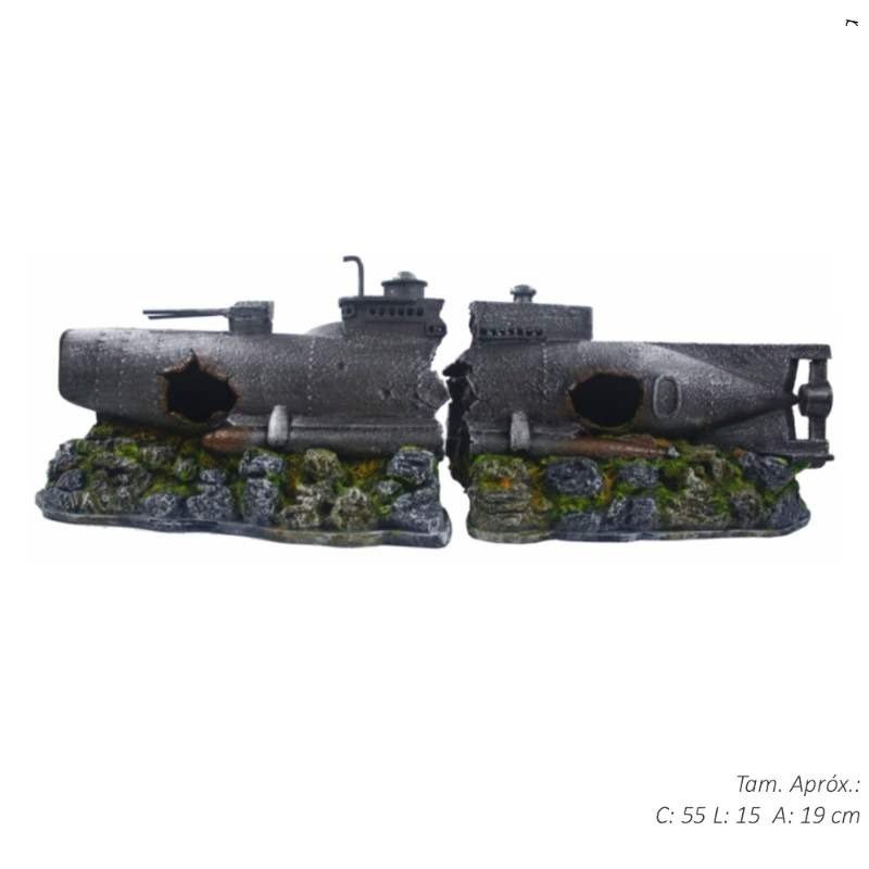 ENFEITE AQUARIO SUBMARINO NUCLEAR