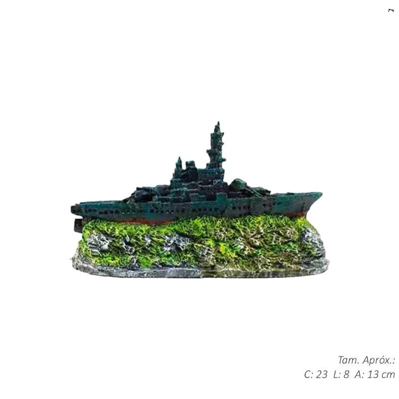 ENFEITE AQUARIO FRAGATA MINI