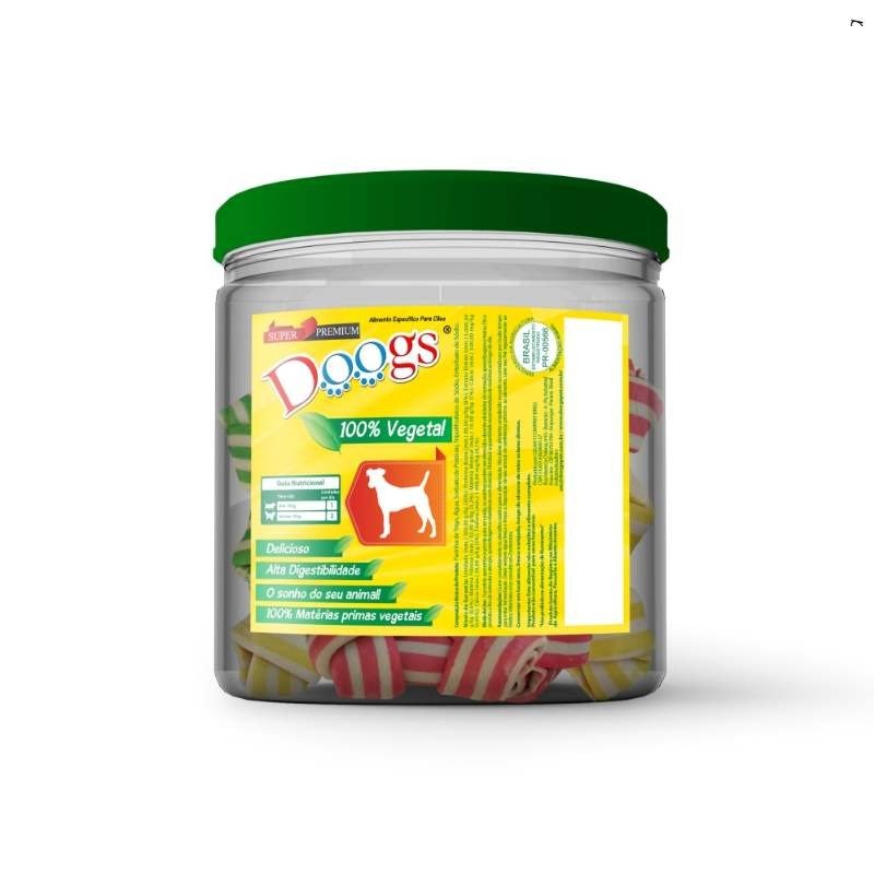 Ossinho Vegetal Colorido 3/4 Pote 500Gr