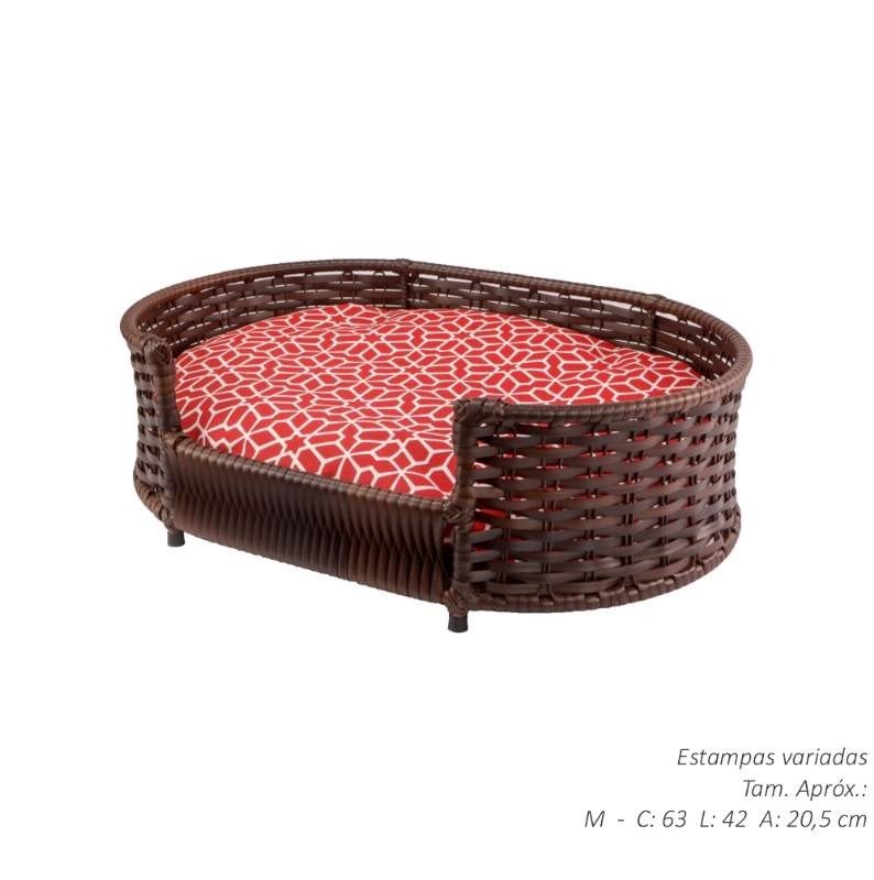 CAMA DE FIBRA M MARROM