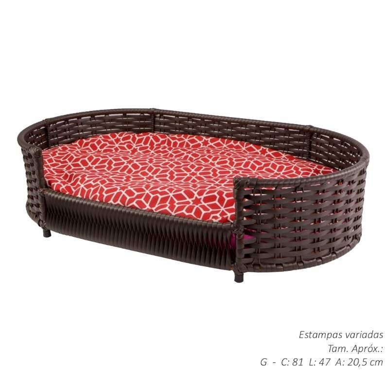 CAMA DE FIBRA G MARROM