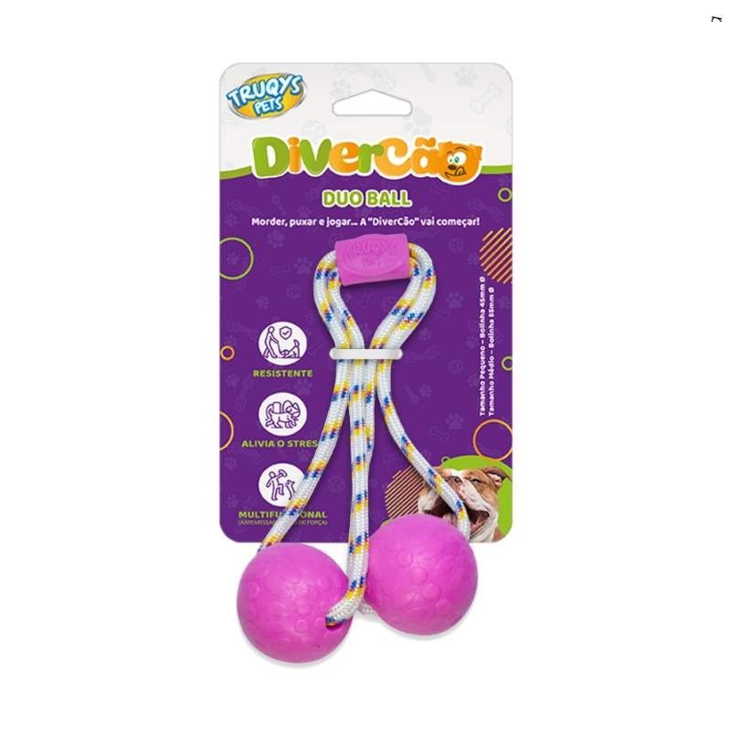 BRINQ DUO BALL PEQ ROSA
