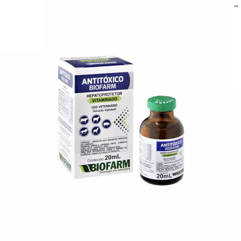 ANTITOXICO INJETAVEL BIOFARM 20ML