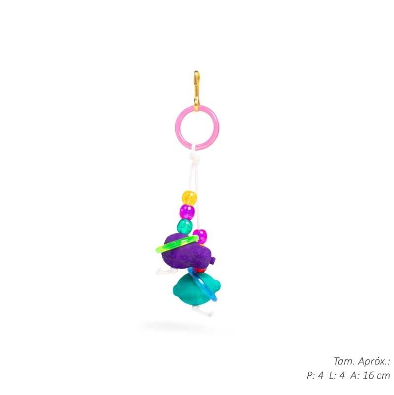 BRINQ PASSARO DUPLO C/GUIZO&FRUTAS