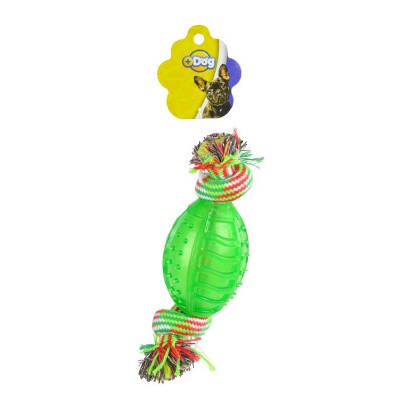 BRINQ TPR BOLA FUT AMER C/CORDA 20CM