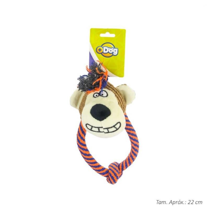 BRINQ PELUCIA C/CORDA MACACO