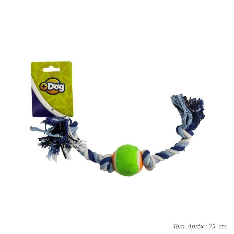 BRINQ CORDA BOLA TENIS SORTIDO 35CM