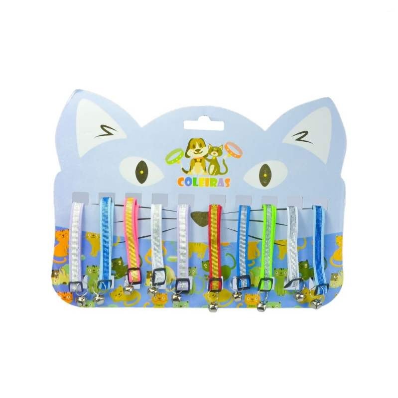COLEIRA GATO BRILHANTE CT C/10