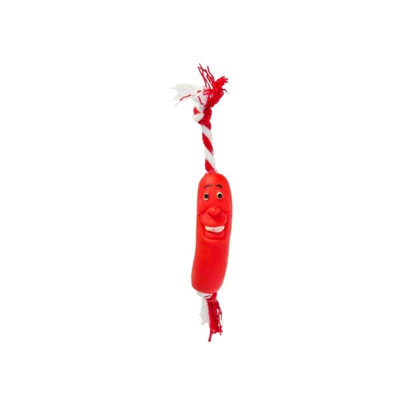 BRINQ SALSICHA BABY C/CORDA C/01