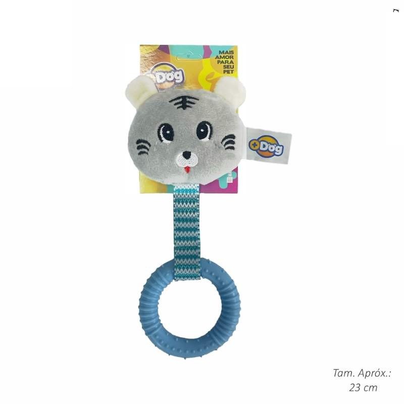 BRINQ PELUCIA GATINHO C/TPR AZUL