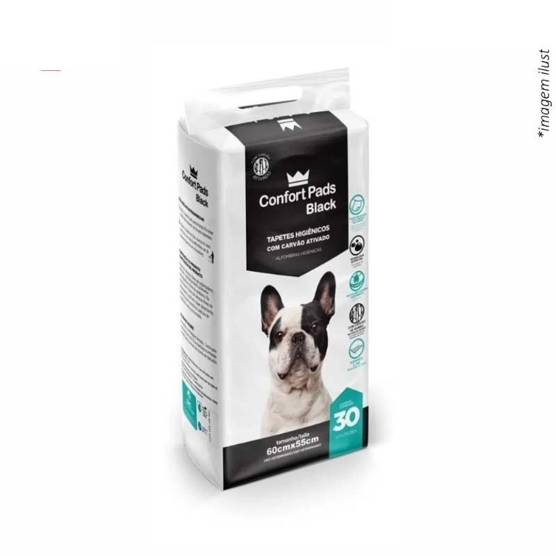 Tapete Hig Confort Pads Black 60X55 C/30