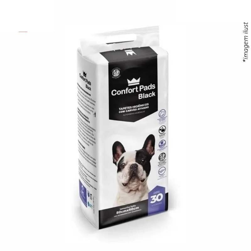 Tapete Hig Confort Pads Black 80X60 C/30
