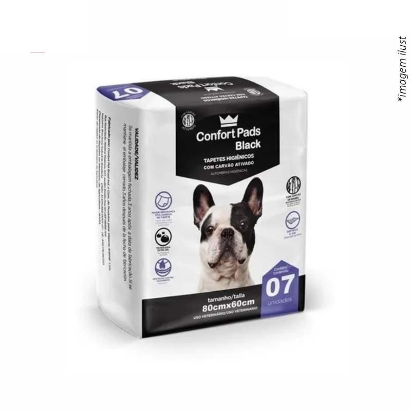 Tapete Hig Confort Pads Black 80X60 C/7