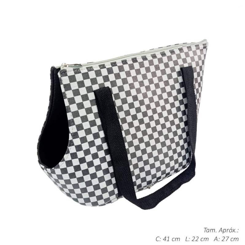BOLSA TRANSP LUXO LUXO XADREZ