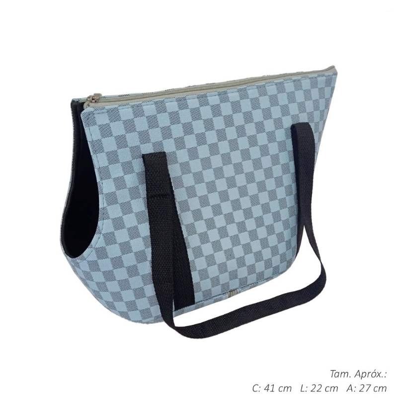 BOLSA TRANSP LUXO LUXO AZUL