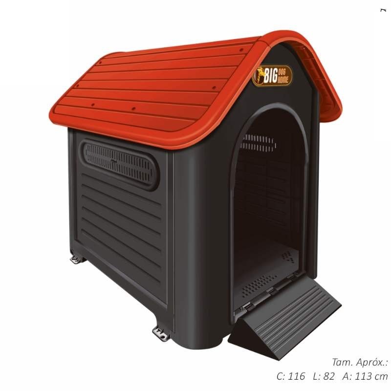 CASINHA BIG DOG HOME PRETA/VERM