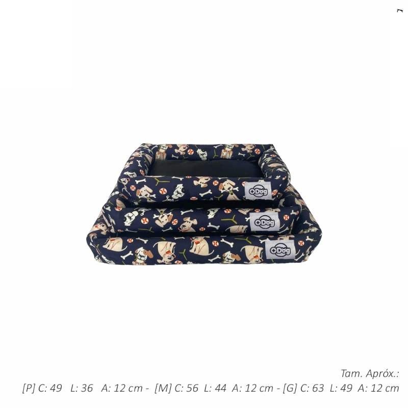 CAMA KIT CAES AZUL MARINHO P M G
