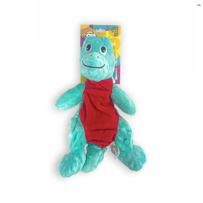 BRINQ PELUCIA DINOSSAURO 30CM AZUL