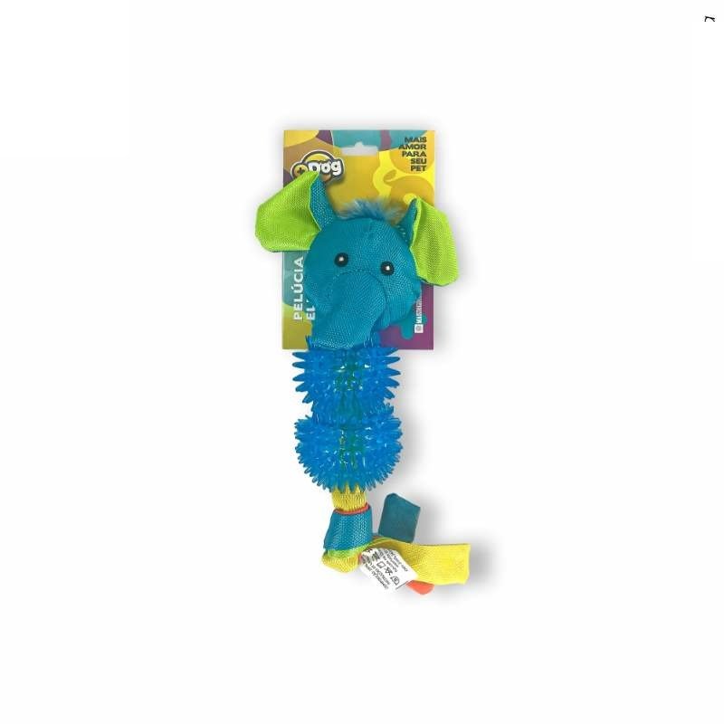 BRINQ PELUCIA ELEFANTE C/TPR 30CM