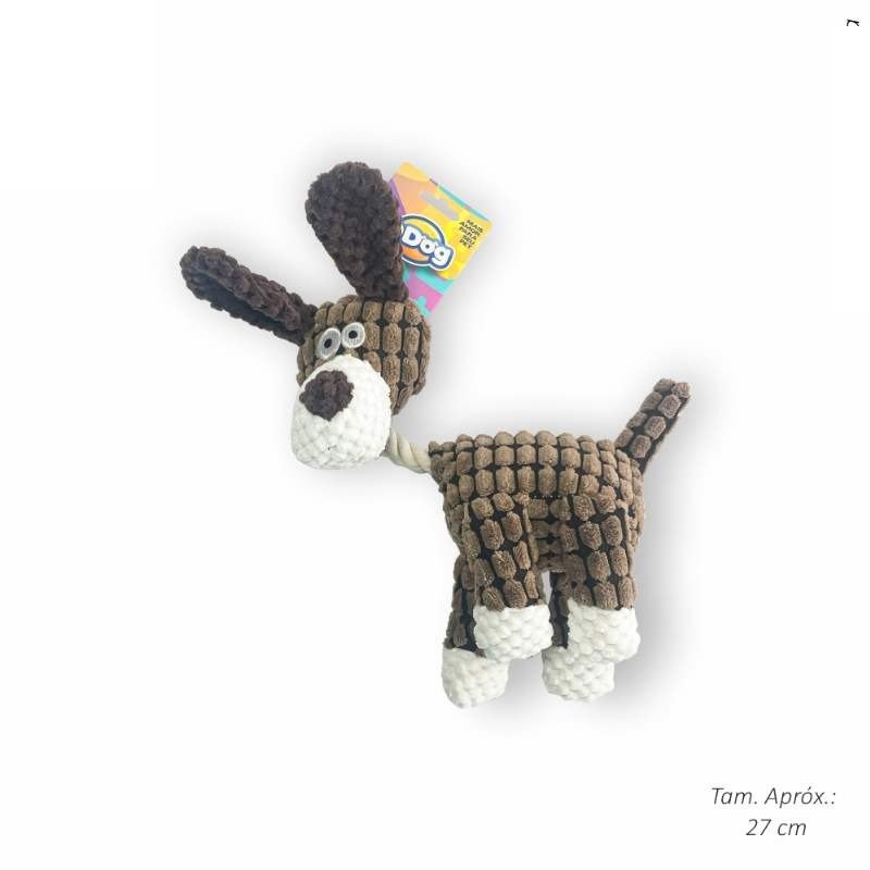 BRINQ PELUCIA DOGUINHO MARROM 27CM