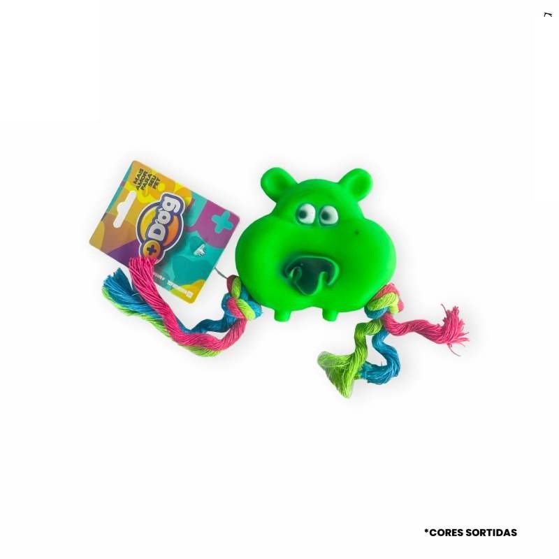 BRINQ VINIL CACHORRO C/CORDA