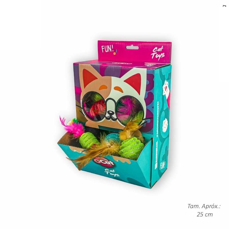 BRINQ GATO DISPLAY LUXO C/30 PECAS