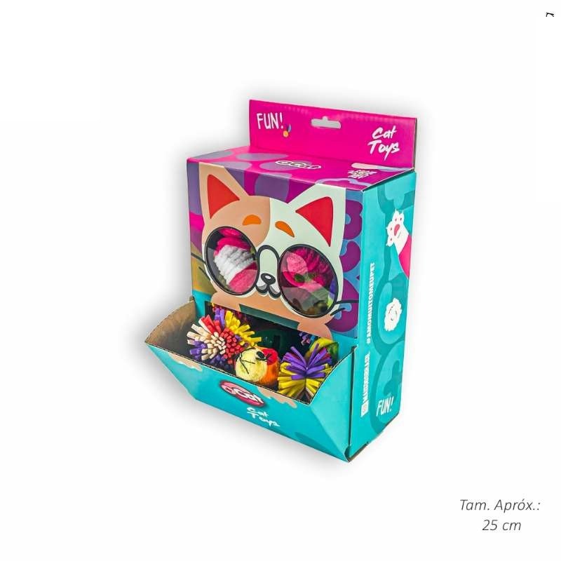 BRINQ GATO DISPLAY VIP C/30 PECAS