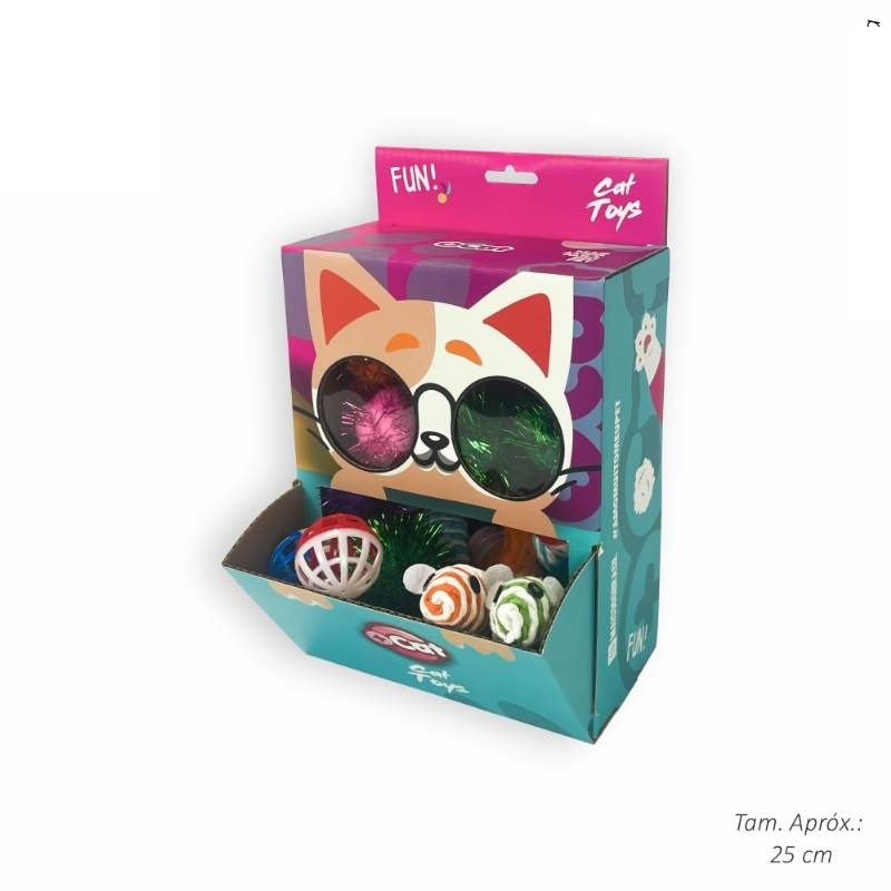 BRINQ GATO DISPLAY FESTA C/30 PECAS