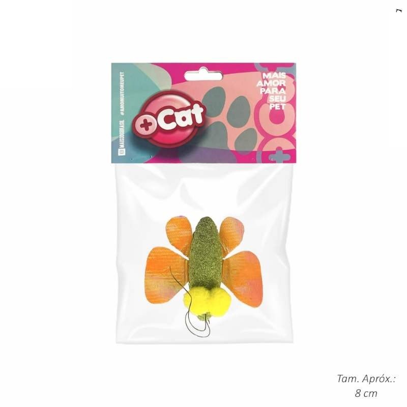 BRINQ GATO BORBOLETA DE CATNIP