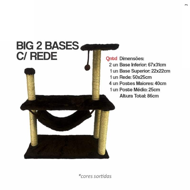 ARRANHADOR BIG 2 BASES C/REDE