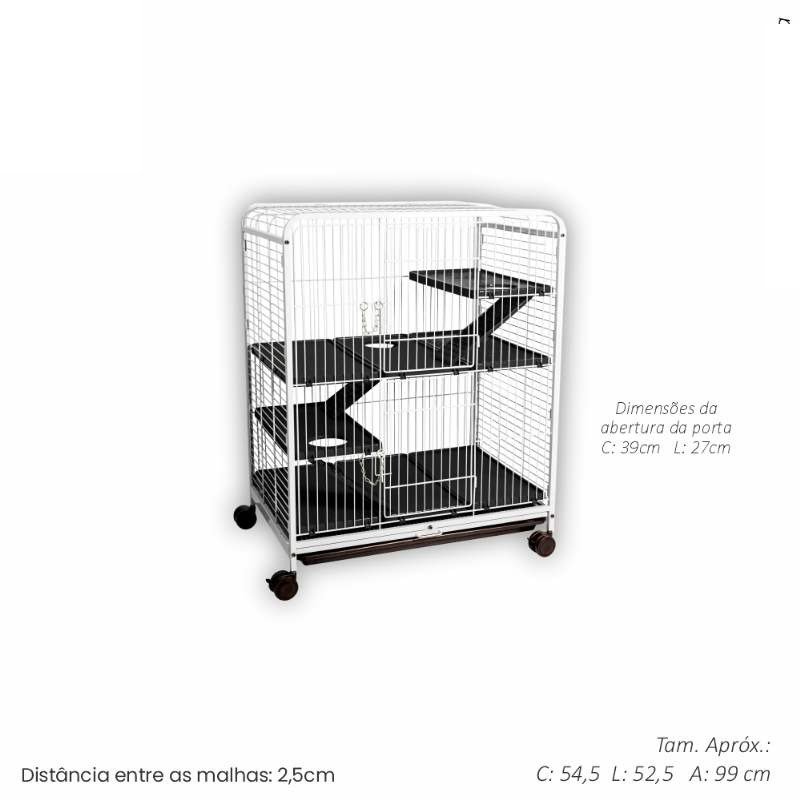 FAUNA PET ROE M BRANCO/PRETO