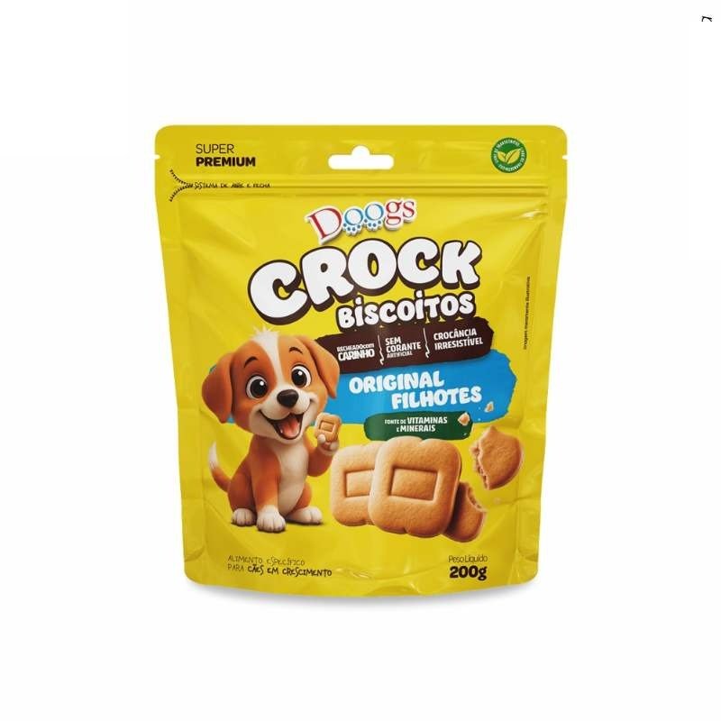 BISCOITO DOOGS CARNE&LEITE 200GR