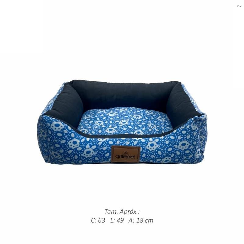 CAMA PATA AZUL M
