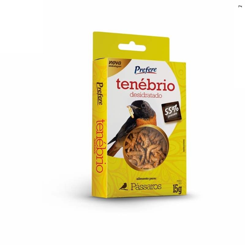 Tenebrio Desidratado Passaro 15Gr