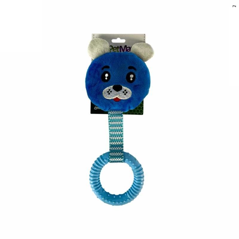 BRINQ PELUCIA CACHORRINHO AZUL C/TPR