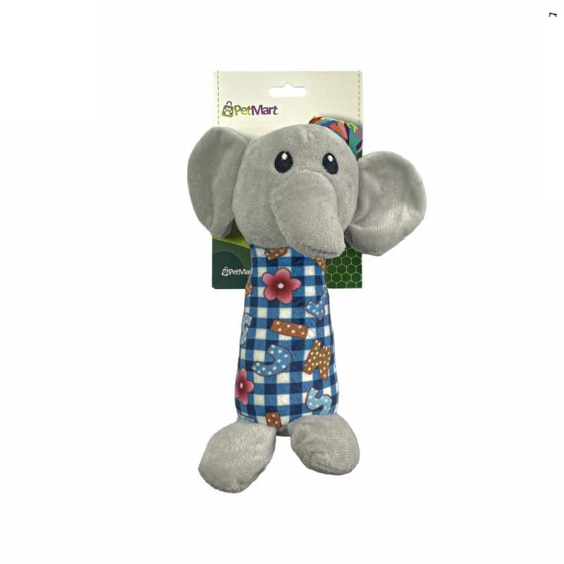 BRINQ PELUCIA ELEFANTINHO XADREZ