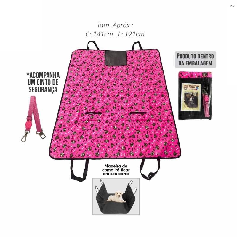 Capa P/Carro C/Tela Estampado