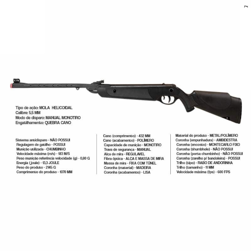 Espingarda Pres Dione Sport Mh 5,